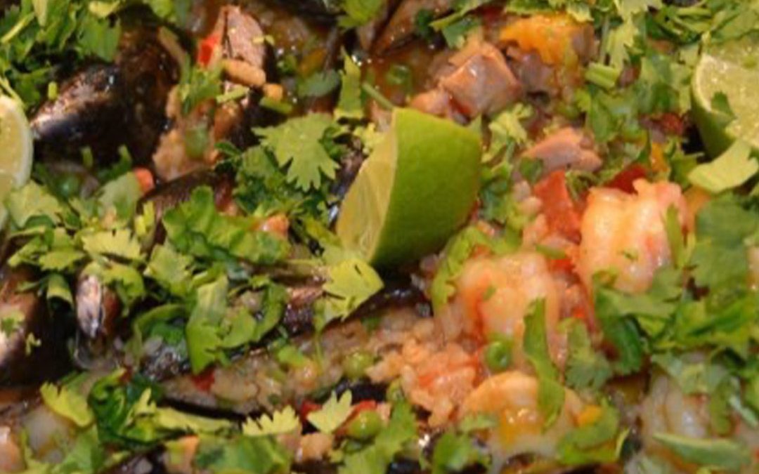 Lekker seafood paella